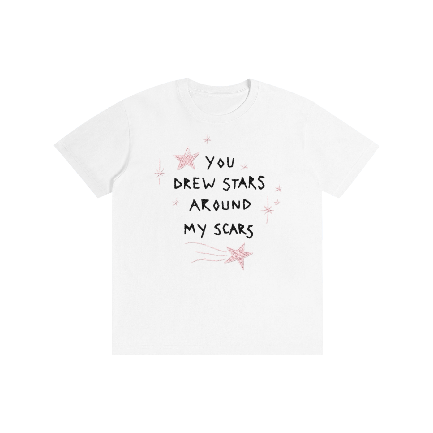 stars around scars tee (white version)