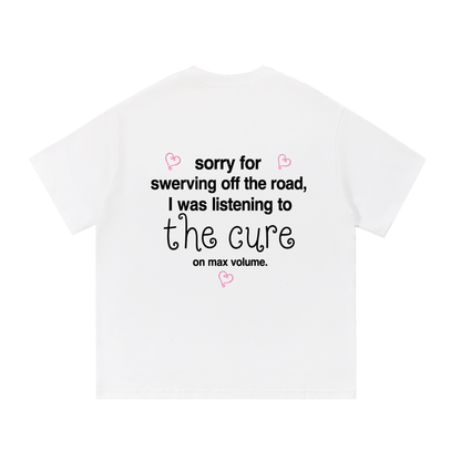 the cure max volume tee (white version)