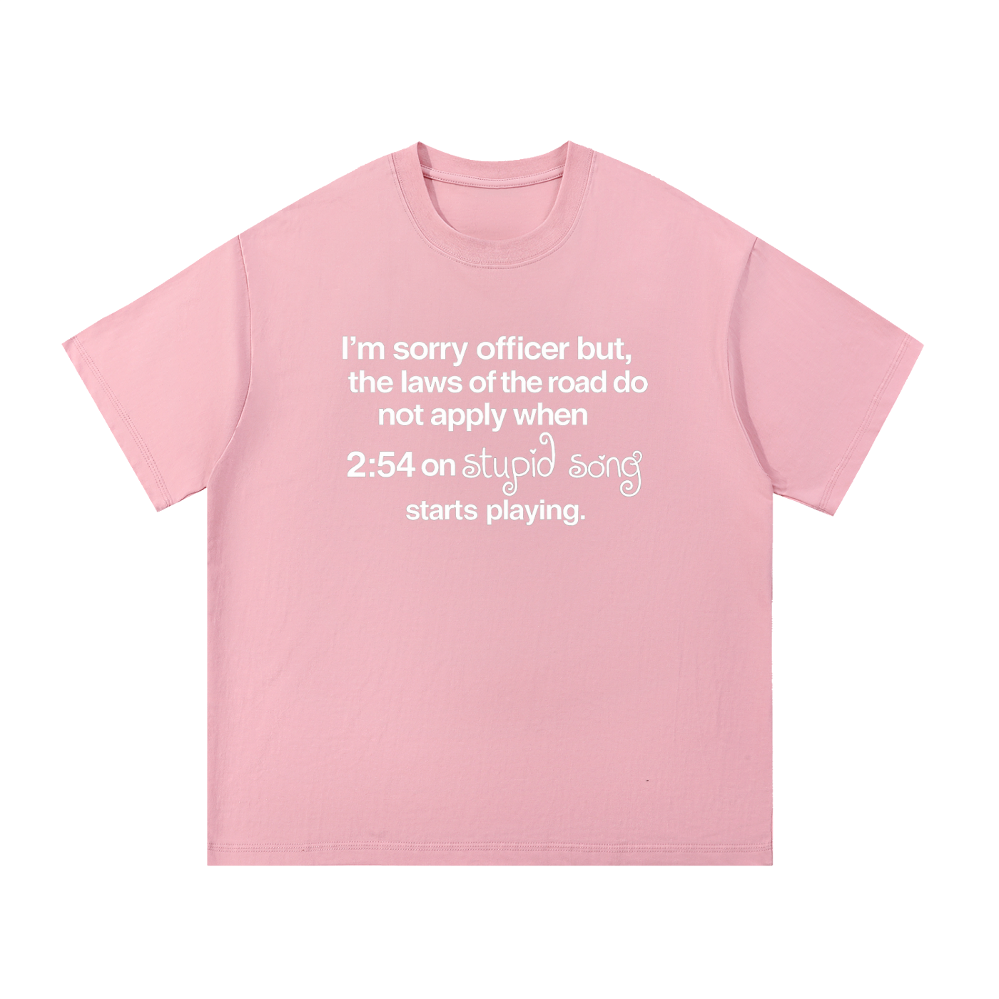 stupid song laws tee