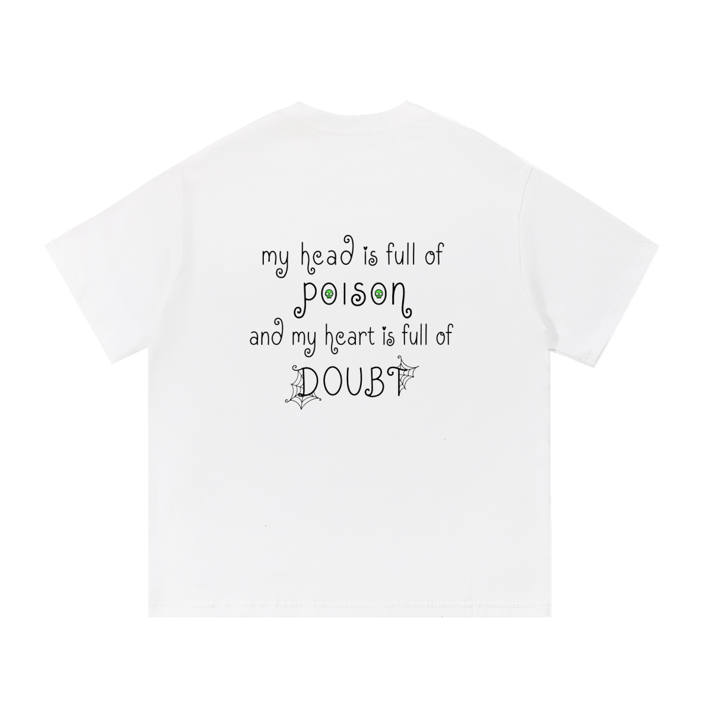 head full of poison tee (White version)