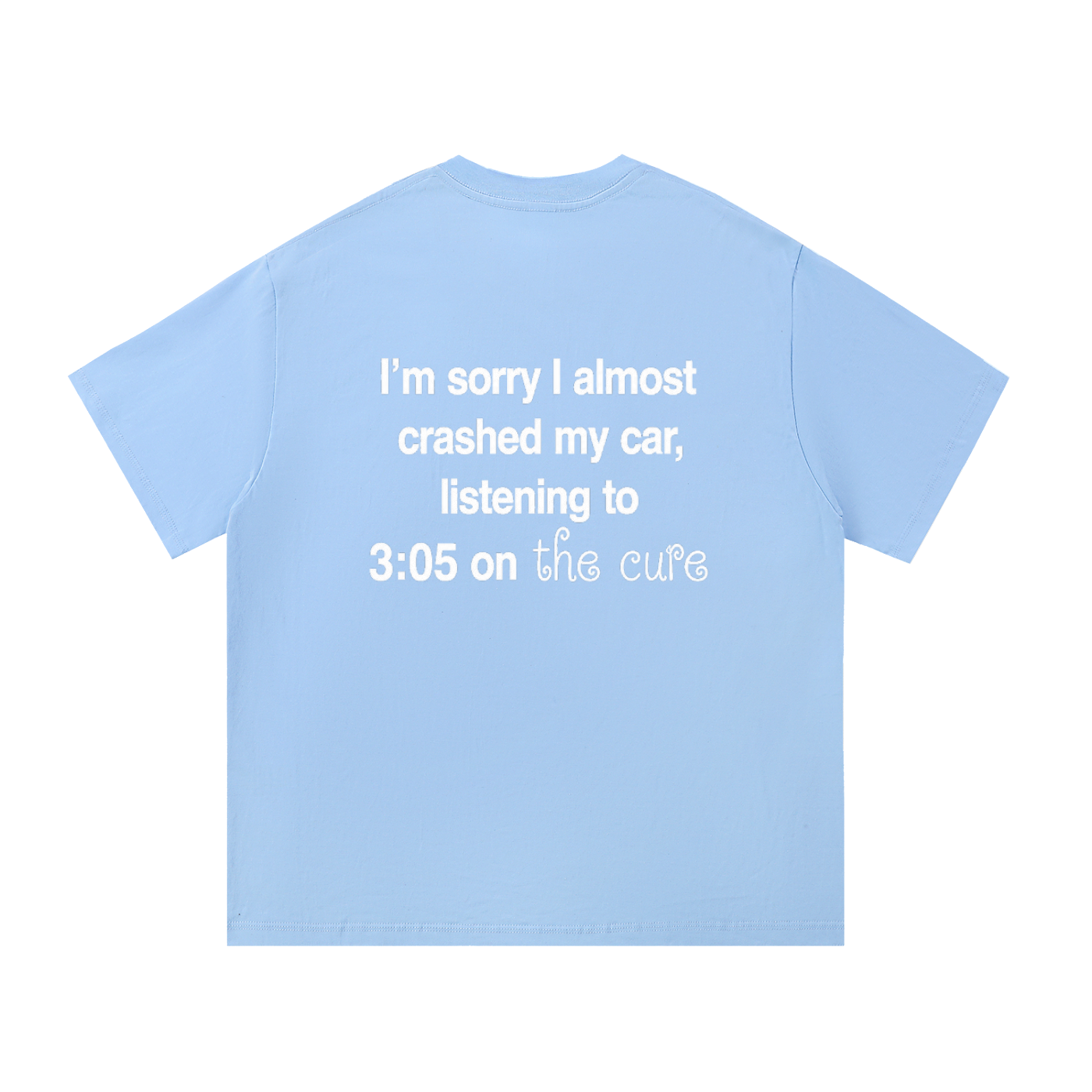 "crashed my car" tee (other colors)