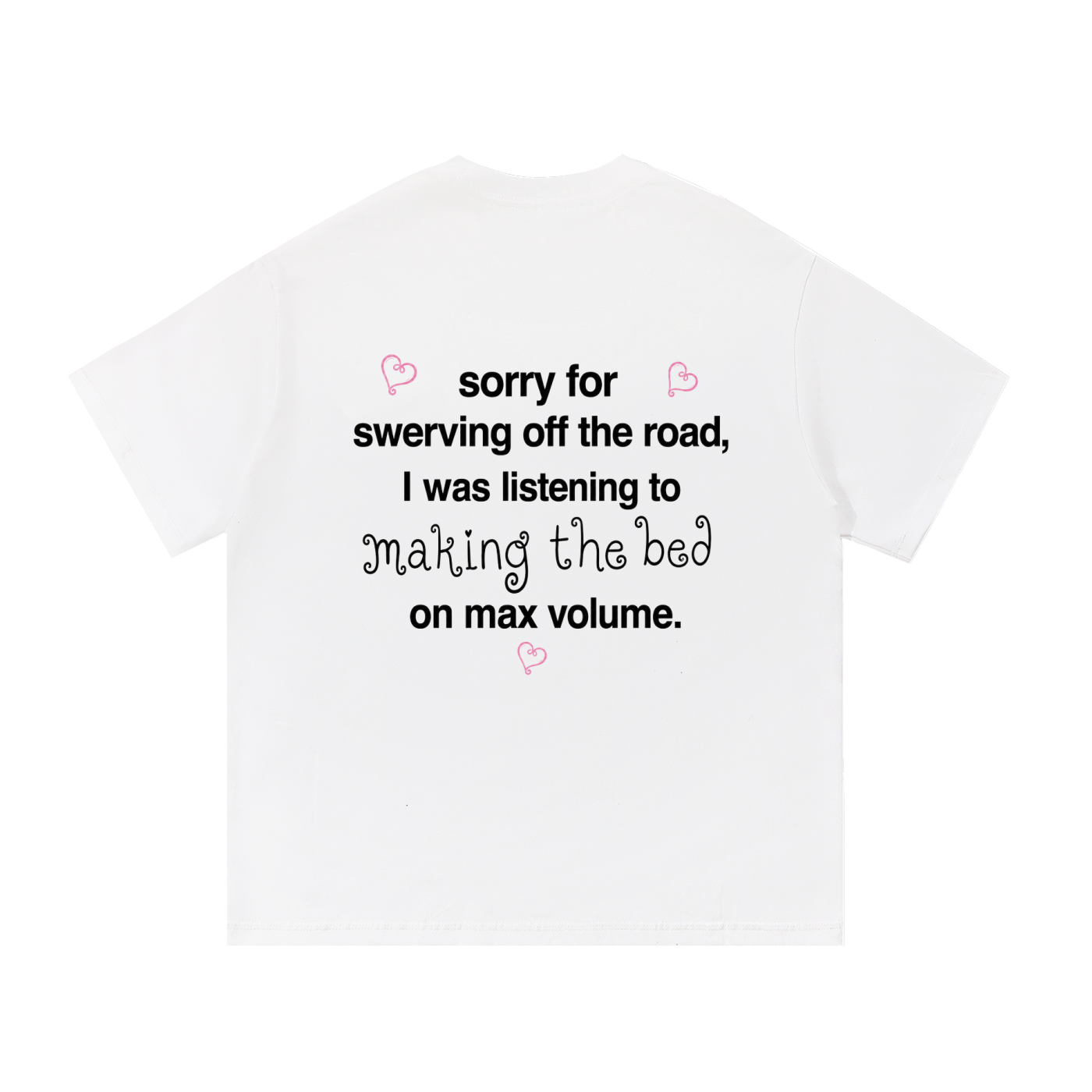 making the bed tee